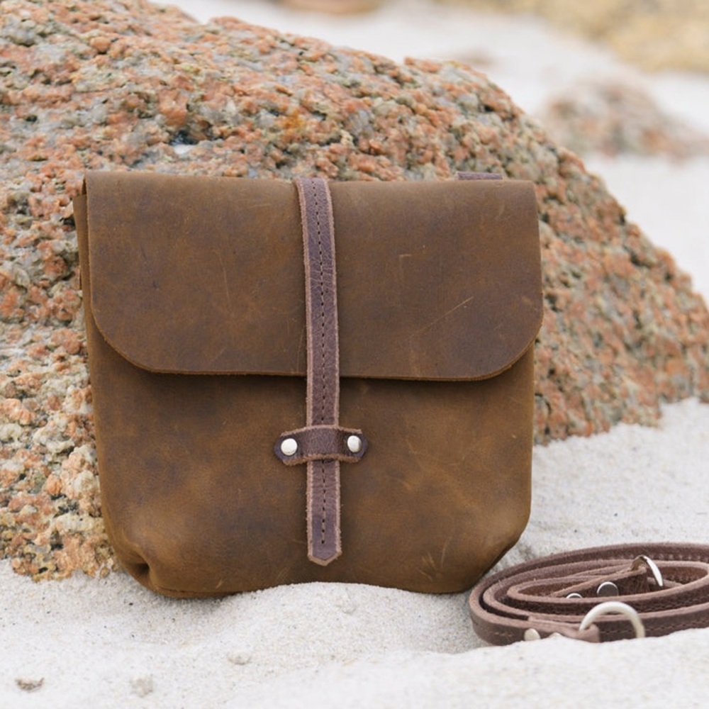 Brown Leather Crossbody Bag